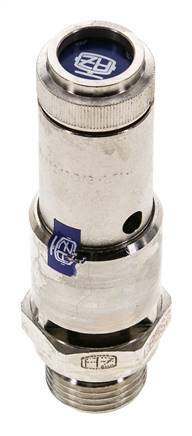 G 1/2'' Nickel-plated Brass Pre-Set Safety Valve 2 bar (29.01 psi) DN 10