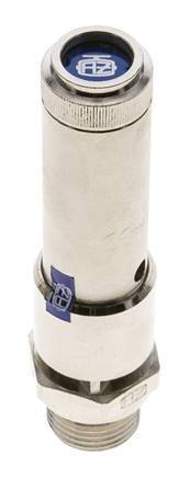 G 1/2'' Nickel-plated Brass Pre-Set Safety Valve 15 bar (217.56 psi) DN 10