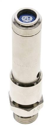 G 1/2'' Nickel-plated Brass Pre-Set Safety Valve 40 bar (580.16 psi) DN 10