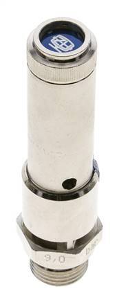 G 1/2'' Nickel-plated Brass Pre-Set Safety Valve 36 bar (522.14 psi) DN 10