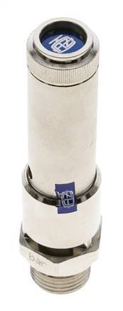 G 1/2'' Nickel-plated Brass Pre-Set Safety Valve 33 bar (478.63 psi) DN 10