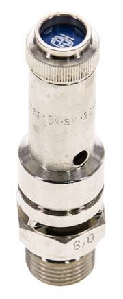 G 3/8'' Nickel-plated Brass Pre-Set Safety Valve 1 bar (14.5 psi) DN 8