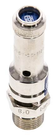 G 3/8'' Nickel-plated Brass Pre-Set Safety Valve 14 bar (203.06 psi) DN 8