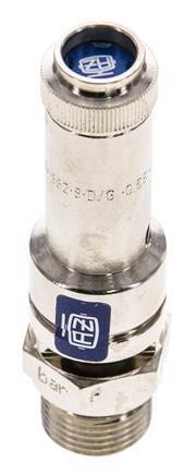 G 3/8'' Nickel-plated Brass Pre-Set Safety Valve 14 bar (203.06 psi) DN 8