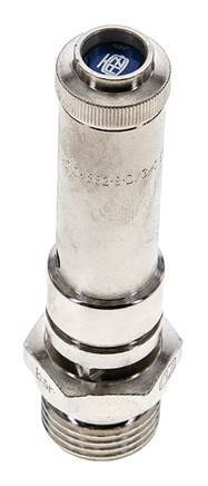 G 1/2'' Nickel-plated Brass Pre-Set Safety Valve 15 bar (217.56 psi) DN 8