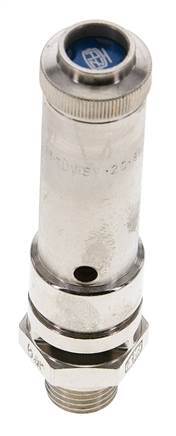 G 1/4'' Nickel-plated Brass Pre-Set Safety Valve 21 bar (304.58 psi) DN 8