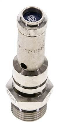 G 1/2'' Nickel-plated Brass Pre-Set Safety Valve 0.5 bar (7.25 psi) DN 8
