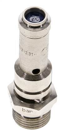 G 1/2'' Nickel-plated Brass Pre-Set Safety Valve 4 bar (58.02 psi) DN 8