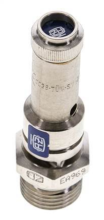 G 1/2'' Nickel-plated Brass Pre-Set Safety Valve 11 bar (159.54 psi) DN 8