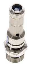 G 1/2'' Nickel-plated Brass Pre-Set Safety Valve 0.5 bar (7.25 psi) DN 8