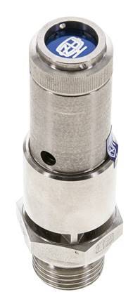 G 1/2'' Edelstahl 316 Ti Voreinstellbares Sicherheitsventil 0,6 bar (8,7 psi) DN 10