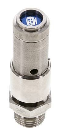 G 1/2'' Edelstahl 316 Ti Voreinstellbares Sicherheitsventil 1 bar (14,5 psi) DN 10