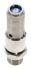 G 1/2'' Stainless steel 316 Ti Pre-Set Safety Valve 2.5 bar (36.26 psi) DN 10