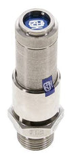 G 1/2'' Stainless steel 316 Ti Pre-Set Safety Valve 2.5 bar (36.26 psi) DN 10