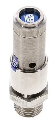 G 1/2'' Stainless steel 316 Ti Pre-Set Safety Valve 2.5 bar (36.26 psi) DN 10