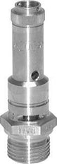 G 1/4'' Stainless steel 316 Ti Pre-Set Safety Valve 9.8 bar (142.14 psi) DN 8