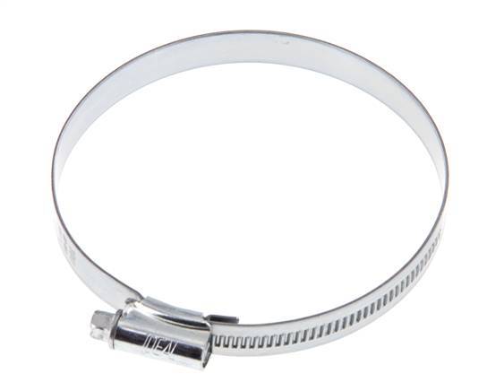 80 - 100 mm Hose Clamp with a Galvanised Steel 12 mm band - Ideal [5 Pieces]