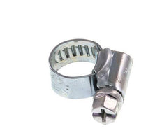 8 - 12 mm Hose Clamp with a Galvanised Steel 9 mm band - Ideal [10 Pieces]