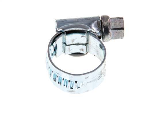 10 - 16 mm Hose Clamp with a Galvanised Steel 9 mm band - Ideal [10 Pieces]