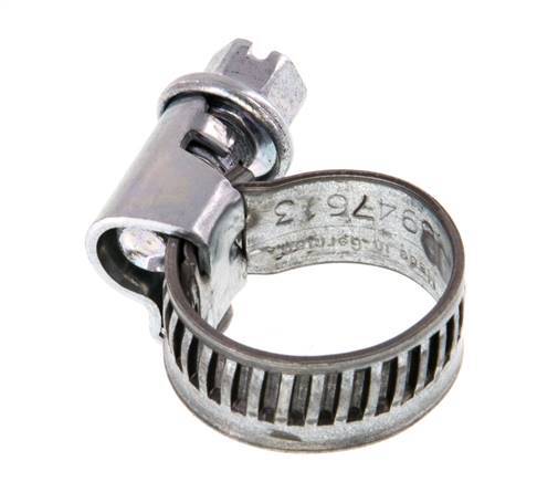 10 - 16 mm Hose Clamp with a Galvanised Steel 9 mm band - Norma [20 Pieces]