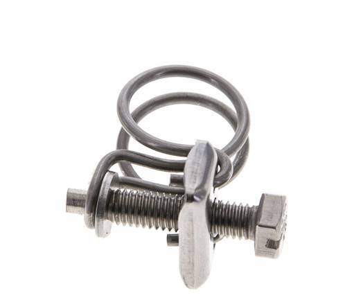 15 - 18 mm Hose Clamp Galvanised Steel