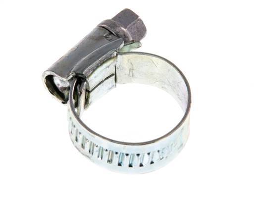 12 - 20 mm Hose Clamp with a Galvanised Steel 9 mm band - Ideal [10 Pieces]