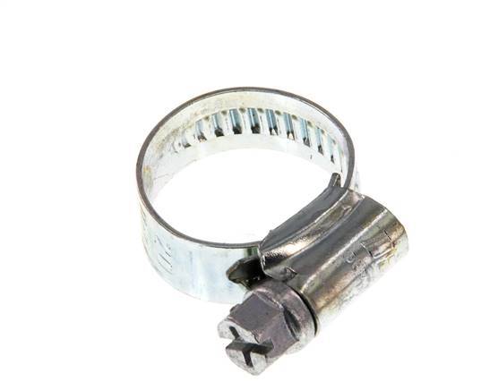 12 - 20 mm Hose Clamp with a Galvanised Steel 9 mm band - Ideal [10 Pieces]