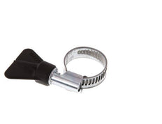 12 - 22 mm Hose Clamp with a Galvanised Steel 9 mm band With Butterfly Handle - Norma [10 Pieces]