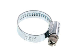 16 - 25 mm Hose Clamp with a Galvanised Steel 9 mm band - Ideal [10 Pieces]