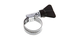 16 - 27 mm Hose Clamp with a Galvanised Steel 12 mm band With Butterfly Handle - Norma [5 Pieces]