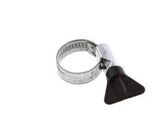 16 - 27 mm Hose Clamp with a Galvanised Steel 12 mm band With Butterfly Handle - Norma [5 Pieces]