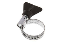 16 - 27 mm Hose Clamp with a Galvanised Steel 9 mm band With Butterfly Handle - Norma [5 Pieces]