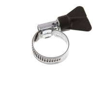 16 - 27 mm Hose Clamp with a Galvanised Steel 9 mm band With Butterfly Handle - Norma [5 Pieces]