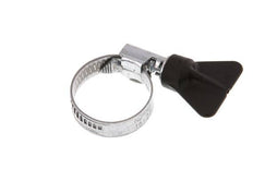 16 - 27 mm Hose Clamp with a Galvanised Steel 9 mm band With Butterfly Handle - Norma [5 Pieces]