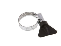 16 - 27 mm Hose Clamp with a Galvanised Steel 9 mm band With Butterfly Handle - Norma [5 Pieces]