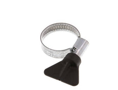 16 - 27 mm Hose Clamp with a Galvanised Steel 9 mm band With Butterfly Handle - Norma [5 Pieces]
