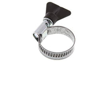 20 - 32 mm Hose Clamp with a Galvanised Steel 12 mm band With Butterfly Handle - Norma [5 Pieces]