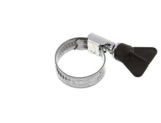 20 - 32 mm Hose Clamp with a Galvanised Steel 12 mm band With Butterfly Handle - Norma [5 Pieces]