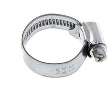 20 - 32 mm Hose Clamp with a Galvanised Steel 12 mm band - Ideal [5 Pieces]