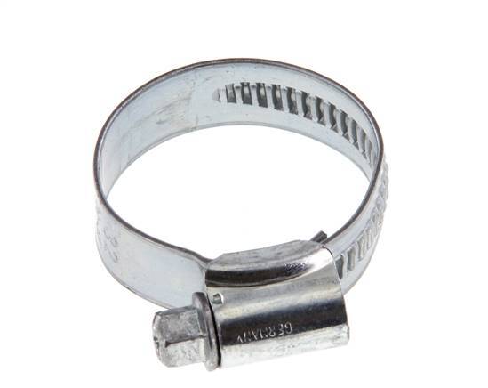 20 - 32 mm Hose Clamp with a Galvanised Steel 12 mm band - Ideal [5 Pieces]