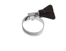 20 - 32 mm Hose Clamp with a Galvanised Steel 9 mm band With Butterfly Handle - Norma [5 Pieces]