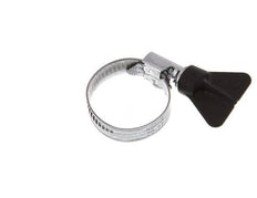 20 - 32 mm Hose Clamp with a Galvanised Steel 9 mm band With Butterfly Handle - Norma [5 Pieces]