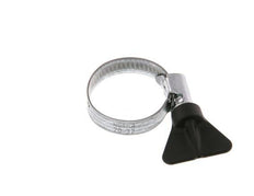 20 - 32 mm Hose Clamp with a Galvanised Steel 9 mm band With Butterfly Handle - Norma [5 Pieces]
