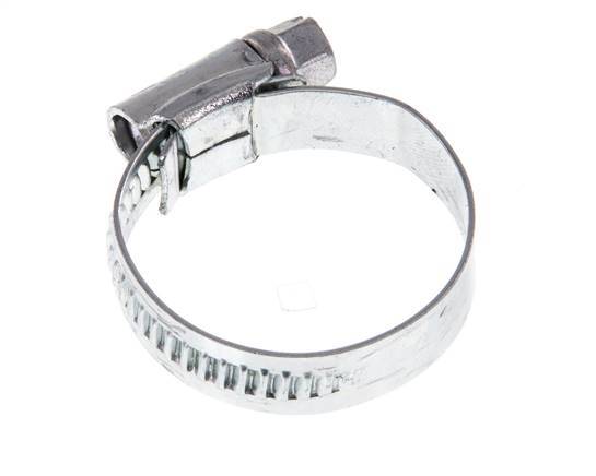 20 - 32 mm Hose Clamp with a Galvanised Steel 9 mm band - Ideal [10 Pieces]