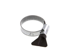 25 - 40 mm Hose Clamp with a Galvanised Steel 12 mm band With Butterfly Handle - Norma [5 Pieces]