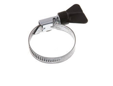 25 - 40 mm Hose Clamp with a Galvanised Steel 9 mm band With Butterfly Handle - Norma [5 Pieces]