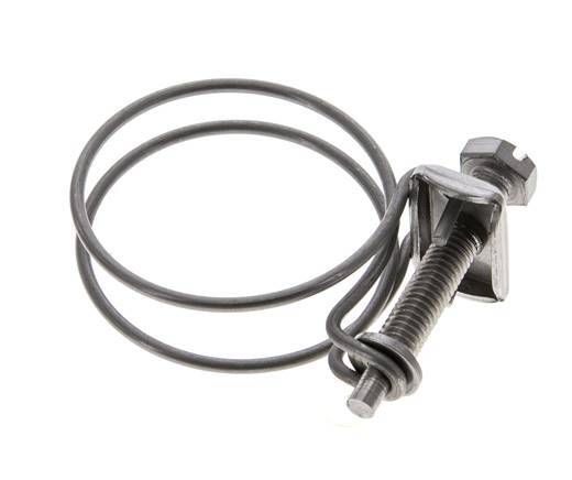 38 - 43 mm Hose Clamp Galvanised Steel