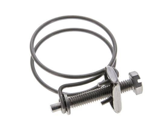 38 - 43 mm Hose Clamp Galvanised Steel