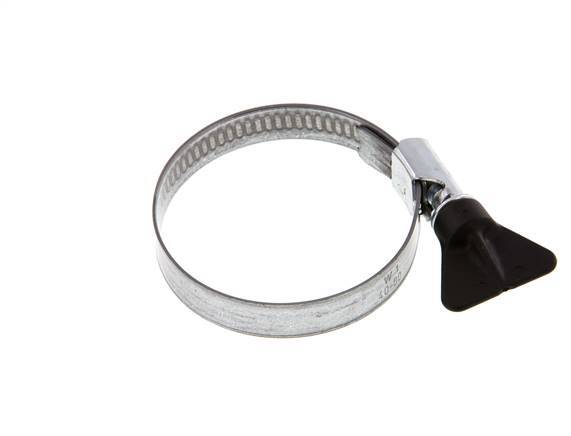 40 - 60 mm Hose Clamp with a Galvanised Steel 12 mm band With Butterfly Handle - Norma [5 Pieces]