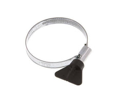 40 - 60 mm Hose Clamp with a Galvanised Steel 9 mm band With Butterfly Handle - Norma [5 Pieces]